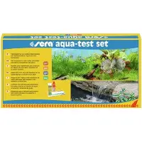 Sera Aqua-Test Set, Vanntestsett, Karbonathardhet (KH), Generell hardhet (GH), Nitrogen dioxide (NO2), pH, Boks, Tyskland