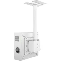 Multibrackets M Pro HD Series - Monteringssett (justerbar monteringsarm, projektormontering) - for projektor - hvit - takmonterbar
