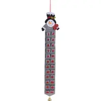 HOME & Styling collection Adventskalender grå filt-snømann