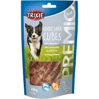 Trixie PREMIO Goose Liver Cubes Dog Treats 100g