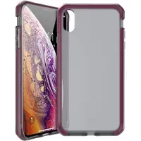 Itskins Supreme Frost mobildeksel til iPhone XS/X, røykfarget og fuksia