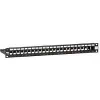 Leviton Brand-Rex MMCPNLX24SIJ2MIL, Svart, Kull stål, 482,6 x 121,2 x 44,4 mm, 690 g