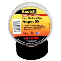 3M Super 88, 1 stykker, Svart, PVC, UL, CSA, VDA, 20 m, 19 mm