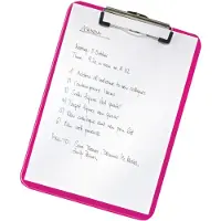 Leitz WOW - Utklippstavle - for A4 (210 x 297 mm) - kapasitet: 80 ark - metallisk rosa