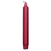 Multi Kronelys Ø23x200 mm Brændetid 8 timer Overdryppede Stearin Bordeaux,30 stk/pk