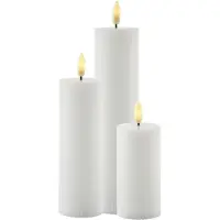 Tork Juledekorasjon Sirius Sirius Smilla oppladbart lyssett Ø 5 cm - hvit - 3 stk