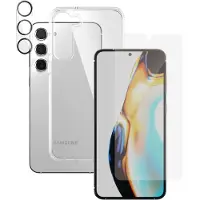 PanzerGlass - 3-i-1 beskyttelsespakke - beskyttelsesboks for mobiltelefon - polykarbonat, termoplast-polyuretan (TPU) - for Samsung Galaxy S23+