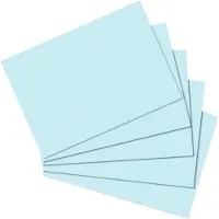 Herlitz 10837177, Blå, 170 g/m², 100 stykker