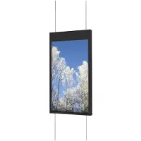 Hi Nd Ceiling Solution - Monteringssett (hylster) - dobbeltside - for digitalsignerings-LCD-panel - metall - svart, RAL 9005 - skjermstørrelse: 55 - takmonterbar - for Samsung OM55N-D