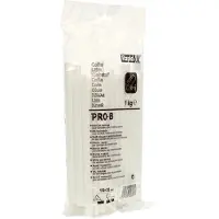 Rapid 12 mm hvite limpatroner for VVS og kabler. Pakke med 1 kg.