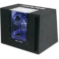 Alpine SBG-1244BP 12 subwooferkabinett, 250 W kontinuerlig, 800 W maks.