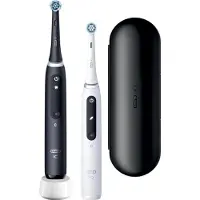 Oral-B iO Series 5 elektrisk tannbørste 2-pk, matt svart/Quite White