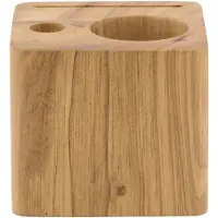 Securit CUBE til regning i massivt træ i teak