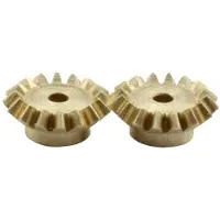 SOL EXPERT Messing mikro tannhjulsett modul 0,3 Z16K3 metall tannhjul (Ø x H) 5,22 mm x 1 mm 2 stk