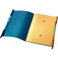 Leitz ALPHA - Hengefil - 6 rom - for A4 (210 x 297 mm) - med fliker - blå