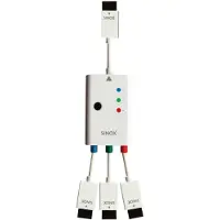 Sinox beslag Sinox SXV1953, 3 m, HDMI Type A (Standard), 3 x HDMI Type A (Standard), Hvit