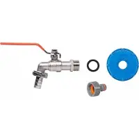 Bradas sett - IBC-adapter S60x6, kran med uttak til GZ 3/4, slangkobling 1/2 og IBC-nippel IBCS60-KK04123413Z