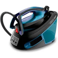 Tefal Express Vision SV8151 - Dampstrykejern - strykesål: Durilium AirGlide Autoclean - 2800 W - blå/svart