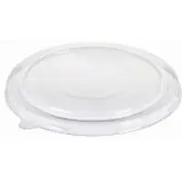 CaterSource Royal Catering plastlokk rund Ø184 mm PET klart til brun kraft salatskål, 6 ps x 50 stk/krt