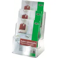 Sigel - Literaturholder - stasjonær - 3 rom - for A4 - blank