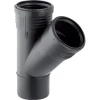 Geberit 110 x 75 mm x 45° Grenrør Silent PP