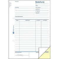 Avery Zweckform - Bestillingsskjema - 40 ark - A5 (148 x 210 mm) - dublett - karbonfri