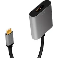 Logilink CUA0102, USB 3.2 Gen1 Type-C, DisplayPort, 0,15 m, Sort