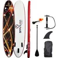 Spartan Sport Spartan oppblåsbar SUP-brett 10' Brown-Red med åre og tilbehør