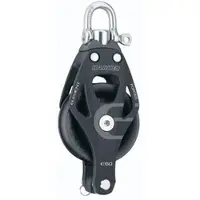 Harken Enkelt Svivelblokk Med Kroktrinse 60 Mm