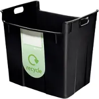 Leitz Papirkurv Basko 40 ltr. sort