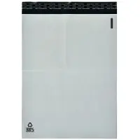 Bnt Fraktposer 340 x 420 mm hvite, PE, 100 % resirkulert plast - (100 stk.)