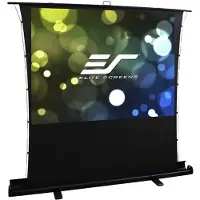 Elite Screens ezCinema Tab-Tension Series - Projeksjonsskjerm med gulvstativ - står på gulv - 92 (234 cm) - 16:9 - Matte White, MaxWhite 2 - svart