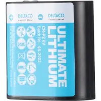 Deltaco Ultimate CR-P2 litiumbatteri 6 V, 1-pk, blå