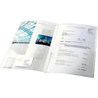 Esselte - Lommemappe - for A4 (210 x 297 mm) - kapasitet: 100 ark - assorterte farger (en pakke 5)