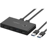 UGREEN - USB-periferdelesvitsj - 4 x SuperSpeed USB 3.0 - stasjonær