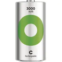 GP oppladbare Ni-MH-batterier C, 2-pakning