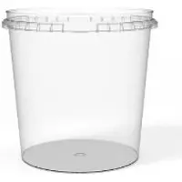Multi Plastbæger Handy-Safe 1170 ml Ø132xH128 mm PP Klar,200 stk/ps - (200 stk.)