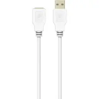 Sinox beslag Sinox USB 2.0-forlengelseskabel. 5 m, Hvit, 5 m, USB A, USB A, USB 2.0, 0,48 Gbit/sek, Hvit