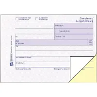Avery Zweckform - Inntekts/utgifts-kupong - 40 ark - A6 (105 x 148 mm) - landskap - dublett - karbonfri