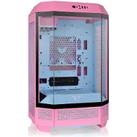 Thermaltake The Tower 300 - Mikrotårn - mini ITX / micro ATX - sidepanel med vindu (herdet glass) - ingen strømforsyning (PS/2) - boblerosa - USB/lyd