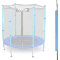 Neo-Sport nederdel til trampoline med nett, utvendig 4,5 ft, blå