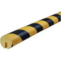 Securemen GmbH Vinkelbeskyttelse Knuffi, Type B, PU, 1 m, sort/gul