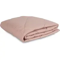 Zen Sleep Vatt-teppe - 140x200 cm - Støvet rosa fibersommerdyne - Quiltet teppe - fiberdyne