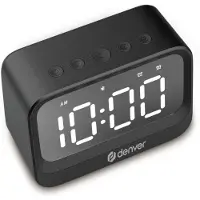 Inter Sales EC-53B Alarm Clock - Black