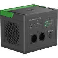 APC OffGrid 730 strømstasjon 738 Wh PPS730-GR, 2 Schuko, svart/grønn