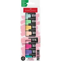 Faber-Castell Markeringspenner - 8 stk. - Mini - Pastel - - OneSize - Tusj