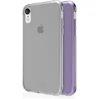 Itskins NANO DUO cover til iPhone XR. Lys lilla og gennemsigtig