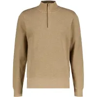 Gant for man. 2068028 Sacker Rib half-zip sweatshirt brown (M), Casual, Cotton, Long sleeve
