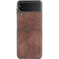 Mtp Products Samsung Galaxy Z Flip3 5G Belagt Plast Deksel - Brun