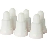 Duni Ekstra LED-lys, , 7 cm, Ø4 cm, flerfarget og varmhvit, sett med 6, oppladbart